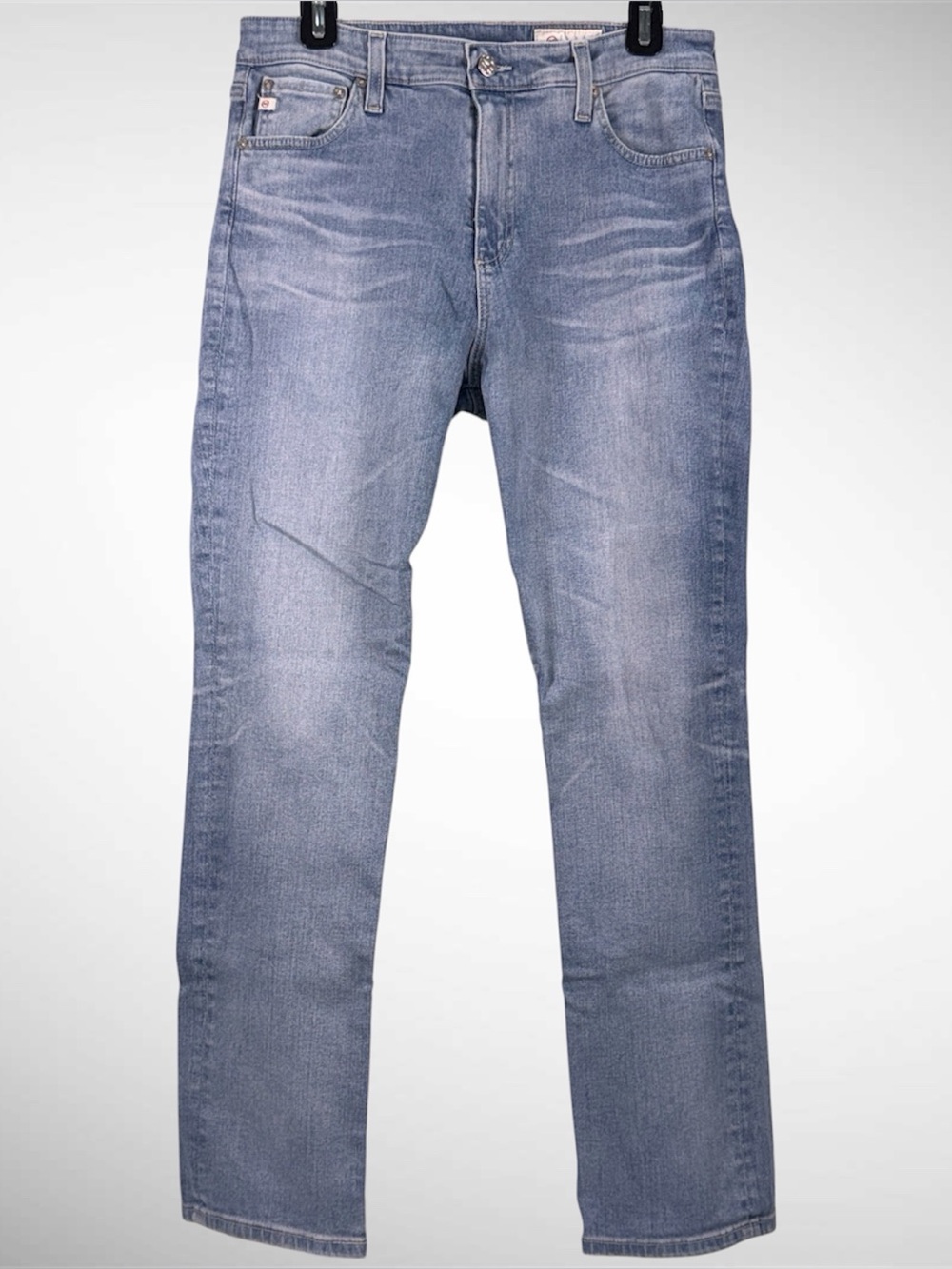 Women’s AG Mari High Rise Slim Straight Light Wash Jeans Size 31